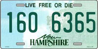 NH license plate 1606365