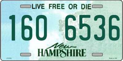 NH license plate 1606536