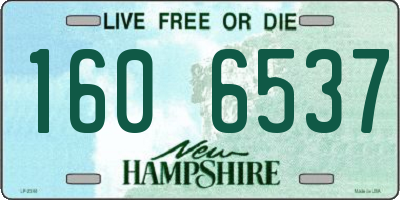 NH license plate 1606537