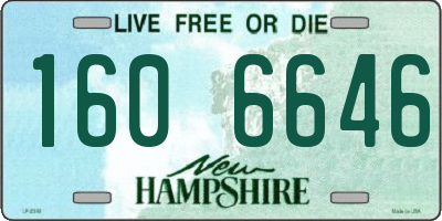 NH license plate 1606646