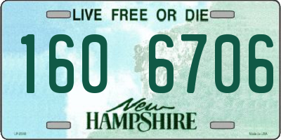 NH license plate 1606706