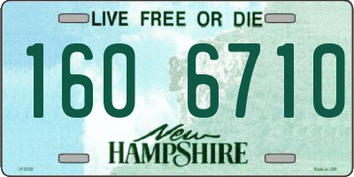 NH license plate 1606710