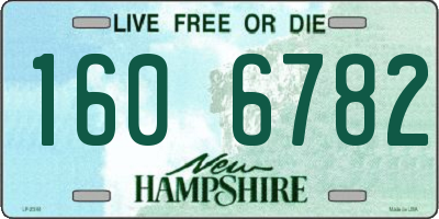 NH license plate 1606782