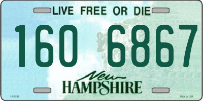 NH license plate 1606867