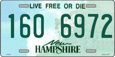 NH license plate 1606972