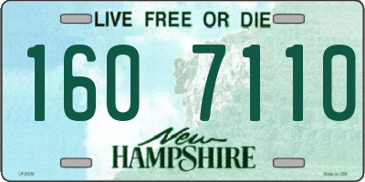 NH license plate 1607110