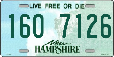 NH license plate 1607126