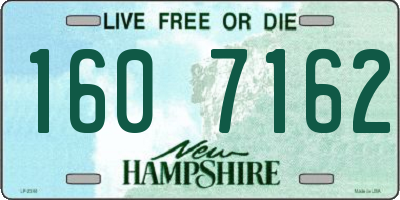 NH license plate 1607162