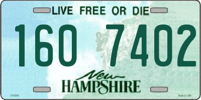 NH license plate 1607402