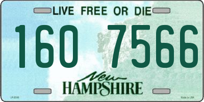 NH license plate 1607566