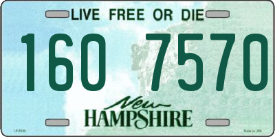 NH license plate 1607570