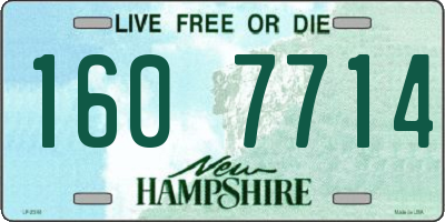 NH license plate 1607714