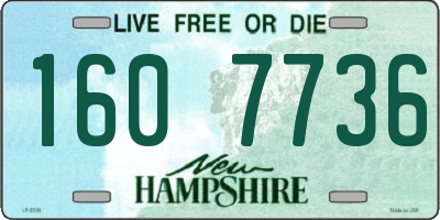 NH license plate 1607736