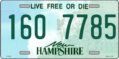NH license plate 1607785