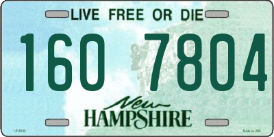 NH license plate 1607804