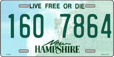 NH license plate 1607864