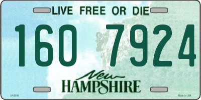 NH license plate 1607924