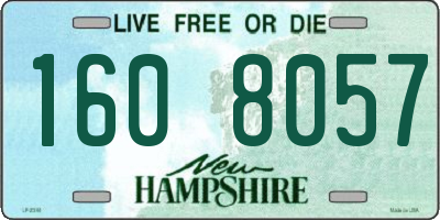 NH license plate 1608057