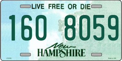 NH license plate 1608059