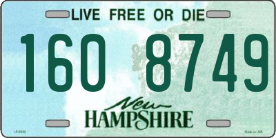 NH license plate 1608749