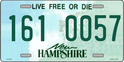 NH license plate 1610057