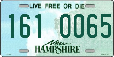 NH license plate 1610065