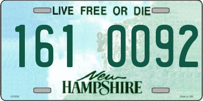 NH license plate 1610092