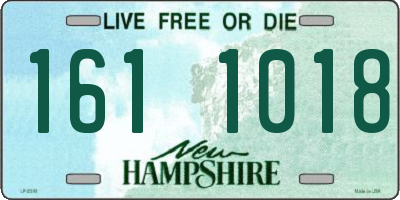 NH license plate 1611018
