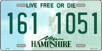NH license plate 1611051