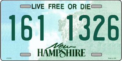 NH license plate 1611326