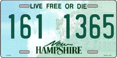 NH license plate 1611365