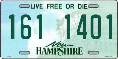 NH license plate 1611401