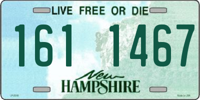 NH license plate 1611467