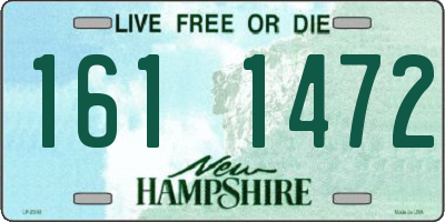 NH license plate 1611472