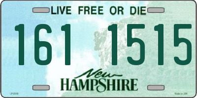 NH license plate 1611515