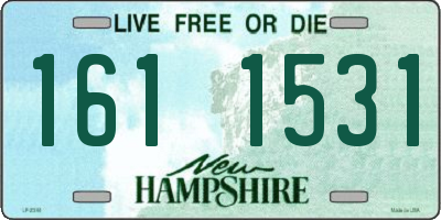 NH license plate 1611531