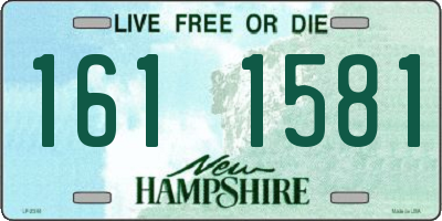 NH license plate 1611581