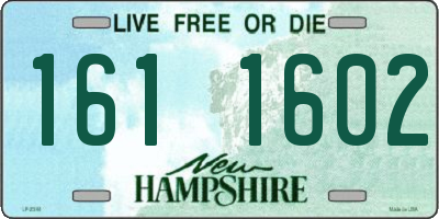 NH license plate 1611602