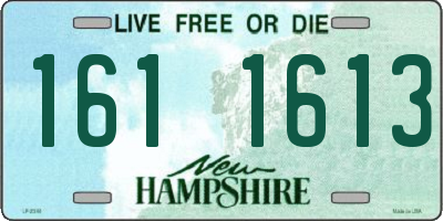 NH license plate 1611613