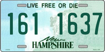 NH license plate 1611637