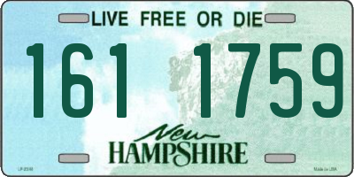 NH license plate 1611759