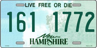 NH license plate 1611772
