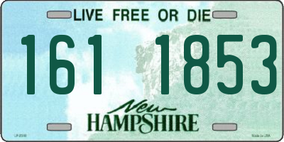 NH license plate 1611853