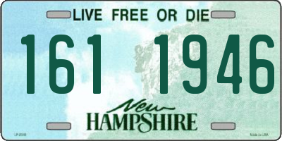 NH license plate 1611946
