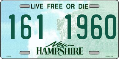 NH license plate 1611960
