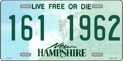 NH license plate 1611962