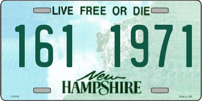 NH license plate 1611971
