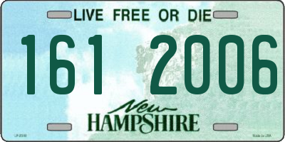 NH license plate 1612006