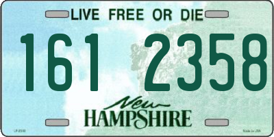 NH license plate 1612358
