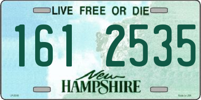 NH license plate 1612535